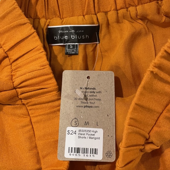 NWT orange shorts - Picture 2 of 4